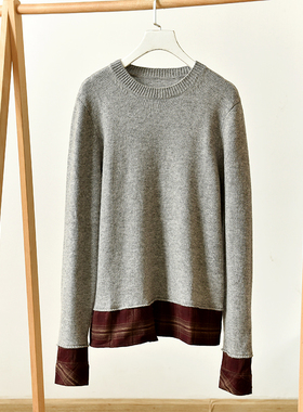秋冬女装新款圆领长袖毛衣    莉2318    E1-3
