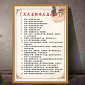 艾灸后排病反应说明高清海报中医养生馆墙贴画艾灸养生挂画广告画