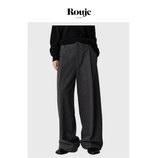 Life阔腿裤 女新款 高腰加厚休闲裤 西装 Rouje 直筒裤 裤 现货