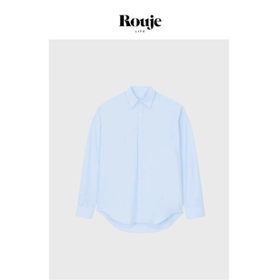 设计感小众长袖 后开叉衬衣女 上衣女春秋季 Life衬衫 现货 Rouje