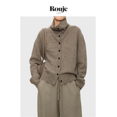 Life重磅绵羊毛 Rouje 随性多穿纽扣沙漏领倒T毛衣开衫 现货
