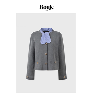 Life甜美蝴蝶结法M开衫 Rouje 2色春季 百搭短款 外套 针织衫 现货
