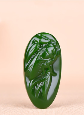 玉石一鸣惊人男女款吊坠手玩件