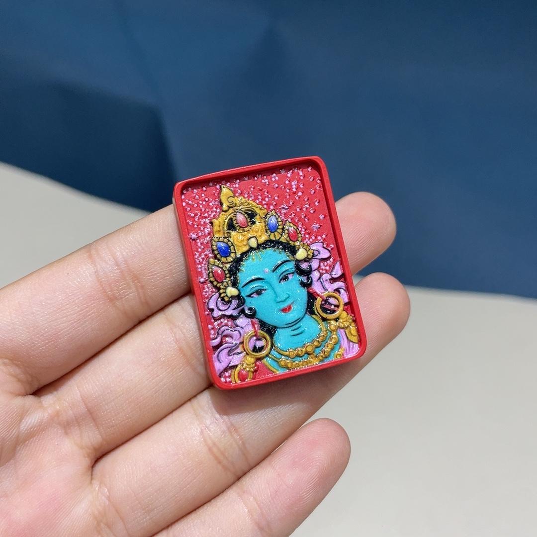 朱砂新品上新双面嘎乌盒龙年吊坠