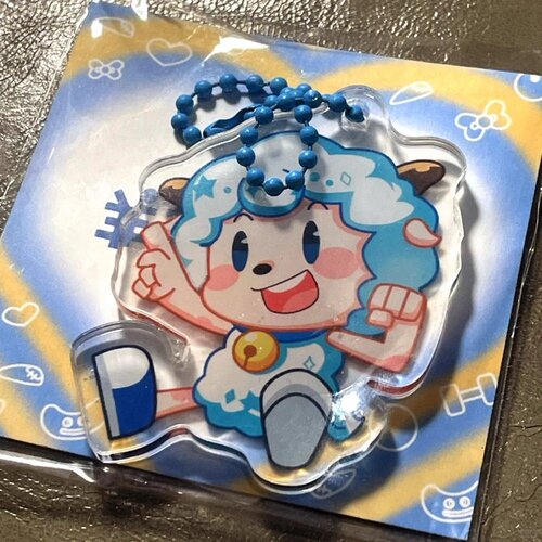 喜羊羊与灰太狼动漫周边 喜羊羊19周年吧唧 亚克力挂件自制徽章