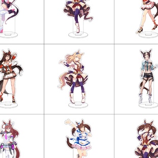 16CM赛马娘 Pretty Derby周边立牌神鹰 成田白仁 青云天空摆件