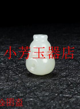 和田玉文玩三通配饰佛头套装超大粗孔青白玉藏式金刚菩提手串处理