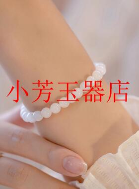 新疆和田白玉手链高级感细腻温和