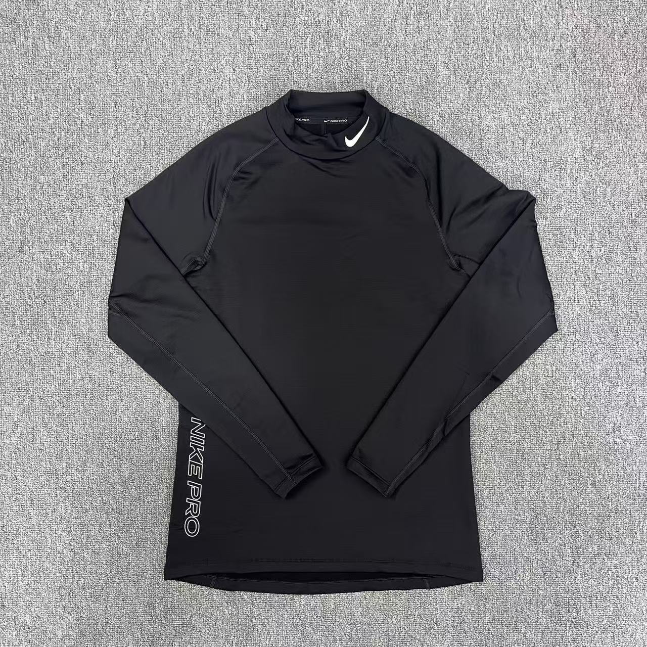 Nike/耐克 男子秋冬运动训练跑步速干加绒保暖紧身长袖DQ6608-010