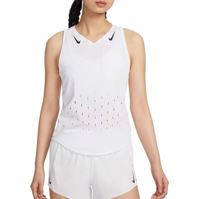 NIKE DFADV AROSWFT 女子速干透气马拉松adv跑步背心 FN2505-100