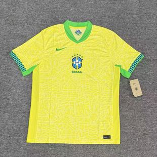 706 男运动T恤印花速干足球球衣FJ4284 Nike 耐克巴西队主场球迷版