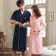 浴衣裕袍薄款 浴袍女男士 酒店情侣睡衣夏 100%纯棉长款 情侣睡袍夏季