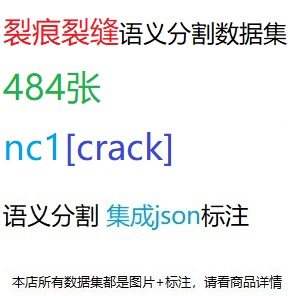 语义分割数据集json裂痕裂缝数据集484张集成json格式nc1 crack