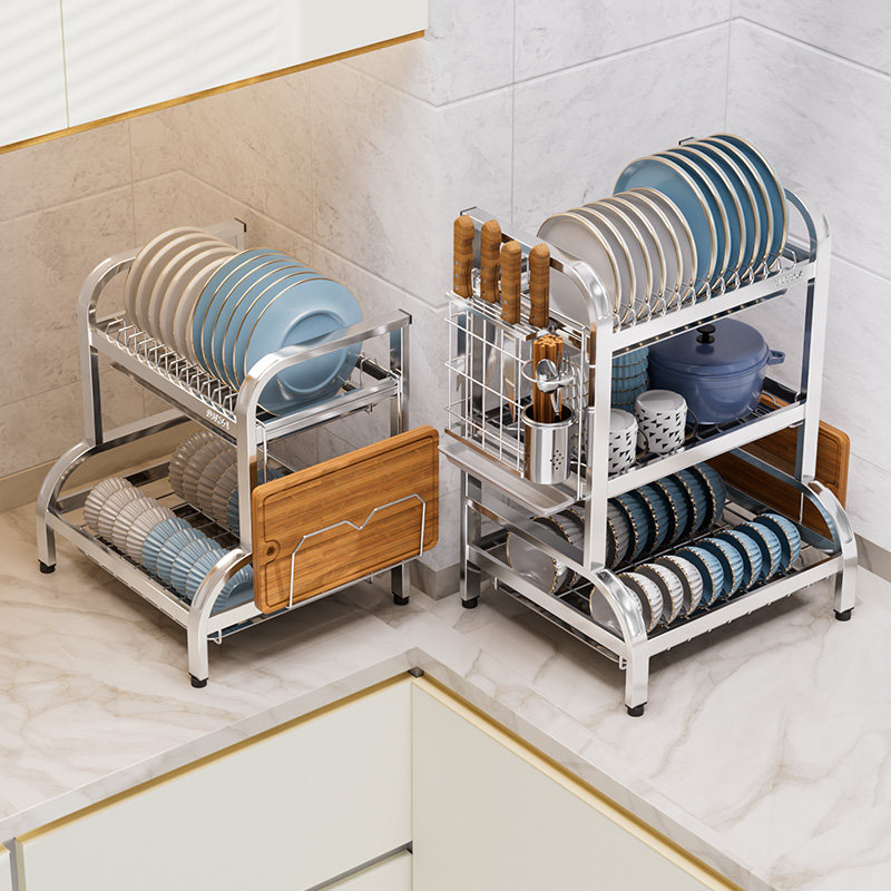 304不锈钢厨房碗碟沥水架置物架家用多功能放碗架碗盘碗筷收纳盒,厨房/烹饪用具,碗架,淘宝优惠券,粉丝福利购,淘宝优惠卷