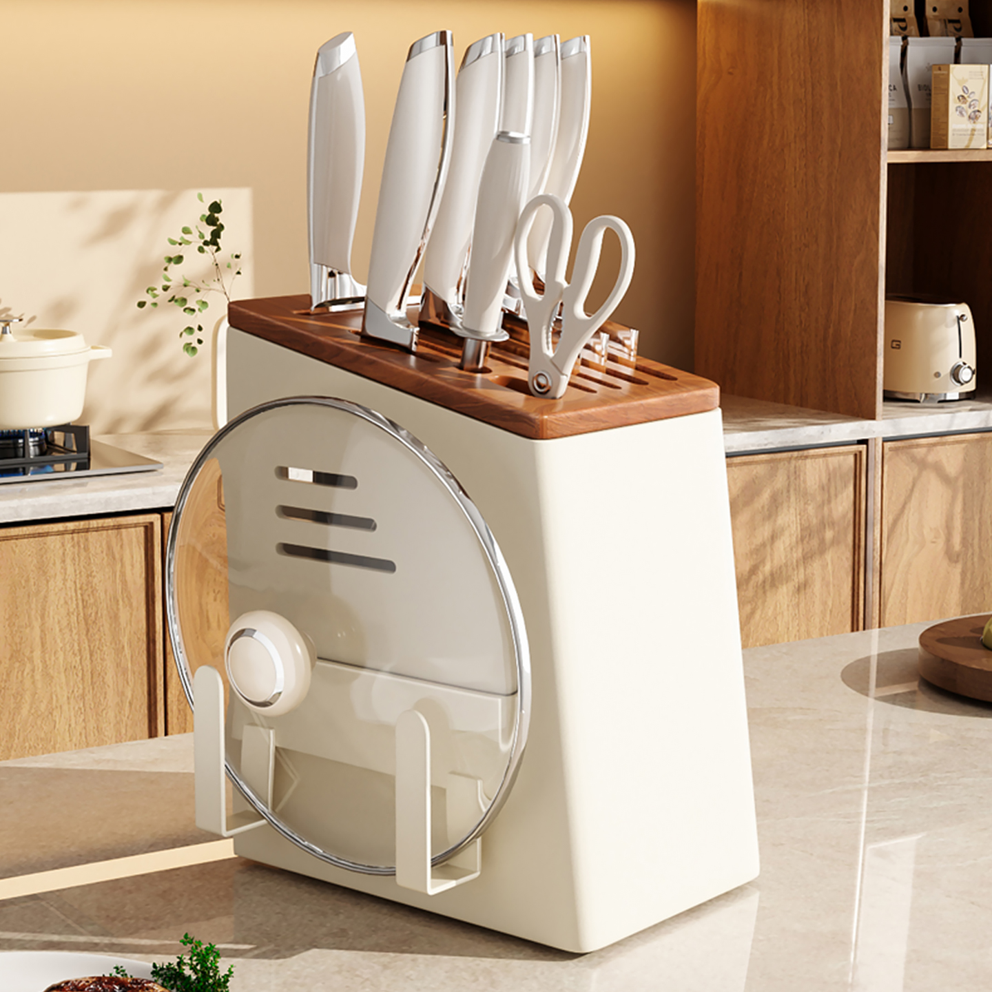 刀架置物架厨房台面多功能菜刀架