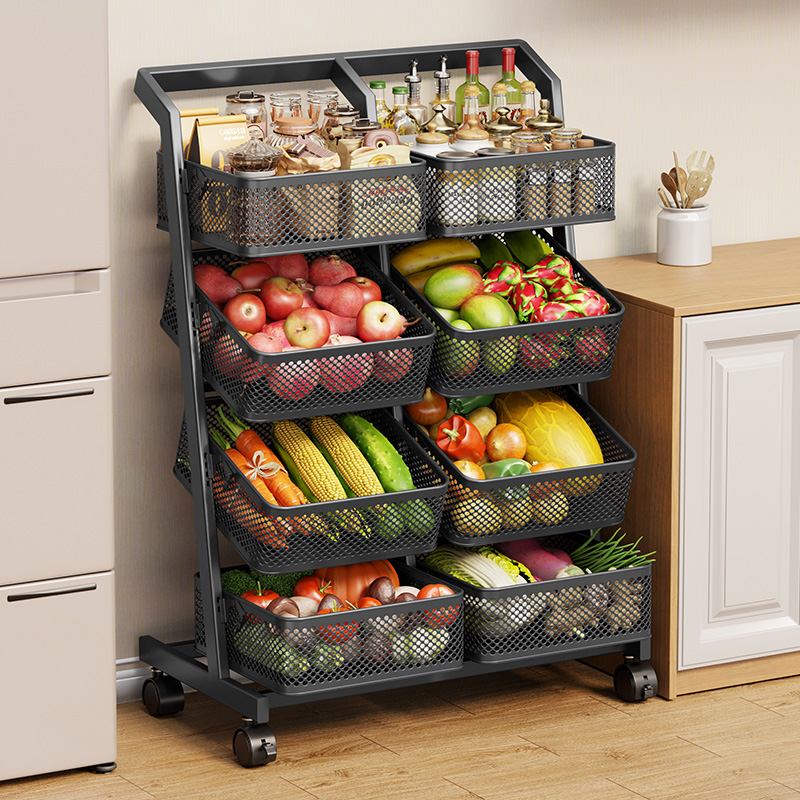 厨房置物架家用放水果蔬菜收纳架