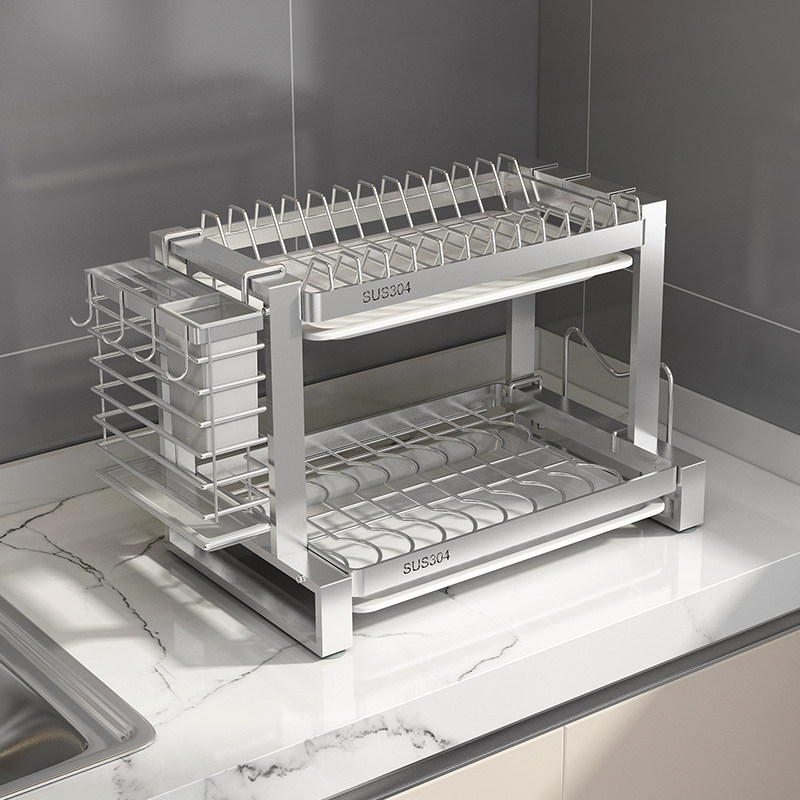 304不锈钢厨房置物架碗碟收纳架家用碗筷收纳盒放碗盘碗架沥水架,厨房/烹饪用具,碗架,淘宝优惠券,粉丝福利购,淘宝优惠卷