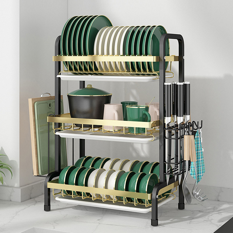厨房置物架碗碟碗盘收纳架沥水架放碗架家用台面多功能碗筷收纳盒,厨房/烹饪用具,碗架,淘宝优惠券,粉丝福利购,淘宝优惠卷