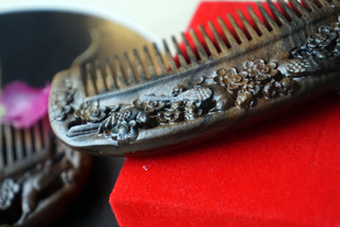 特。千尺游丝、扯住浮云 ,西马沉香手链整料手雕梳子 闺阁好物