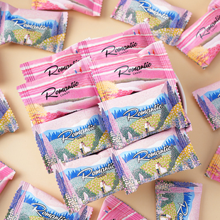 雅佳CR罗曼蒂克夹心糖500g夹心硬糖糖果网红爆款 办公室休闲小零食