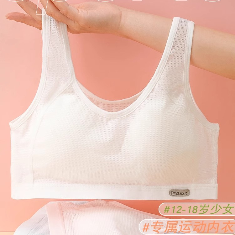 二三阶段夏季薄款初中高中学生少女内衣青春发育期女孩运动文胸