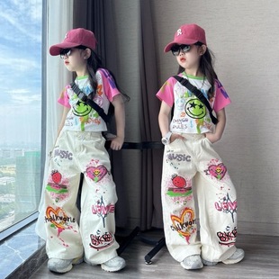 女童夏季套装2025新款儿童多巴胺防蚊裤两件套小女孩宝宝夏日衣服