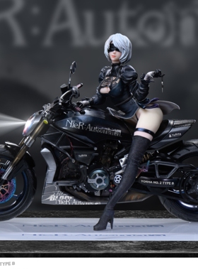 【先行/现货】Aetheria & SX 联名机车款 机车尼尔2b 手办雕像