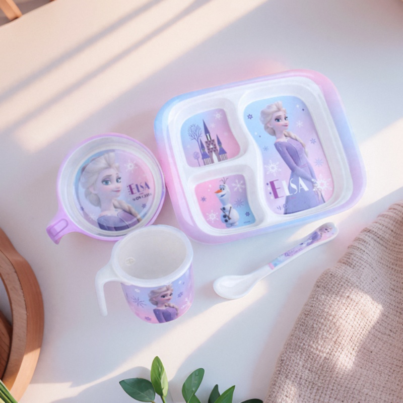 女孩喜欢的迪士尼儿童碗盘套装