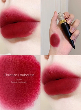 CL路铂廷女王权杖萝卜丁口红001m哑光唇膏专柜正品小样全新试用装