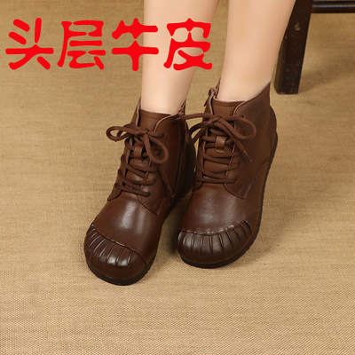 保暖冬季棕色超软新款圆头舒适