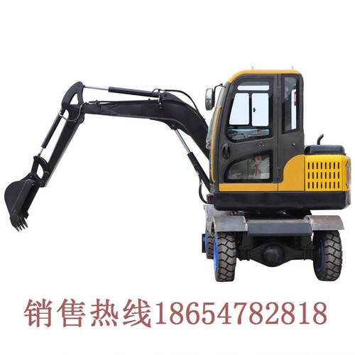 山轮式411挖掘机东机装载抓机木钩机小挖机农用机械