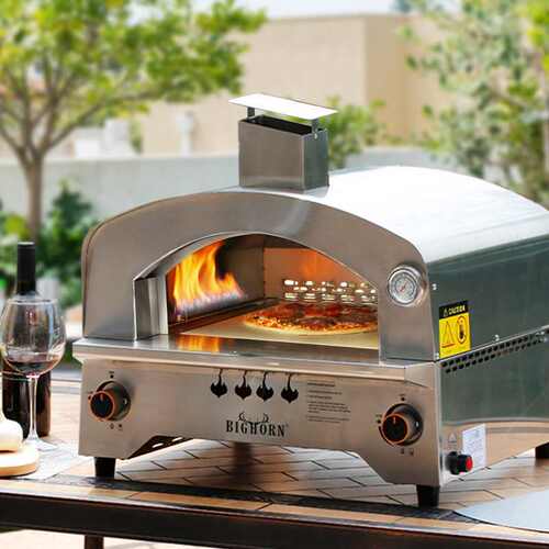 大号燃气披萨炉窑炉意式披萨烤炉不锈钢户外便携式Pizza Oven