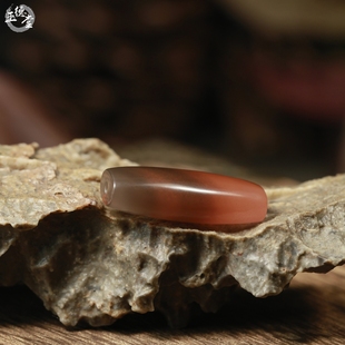 玉德堂南红玛瑙勒子苏工素面扁勒子挂件南红勒子配饰玉勒子DIY