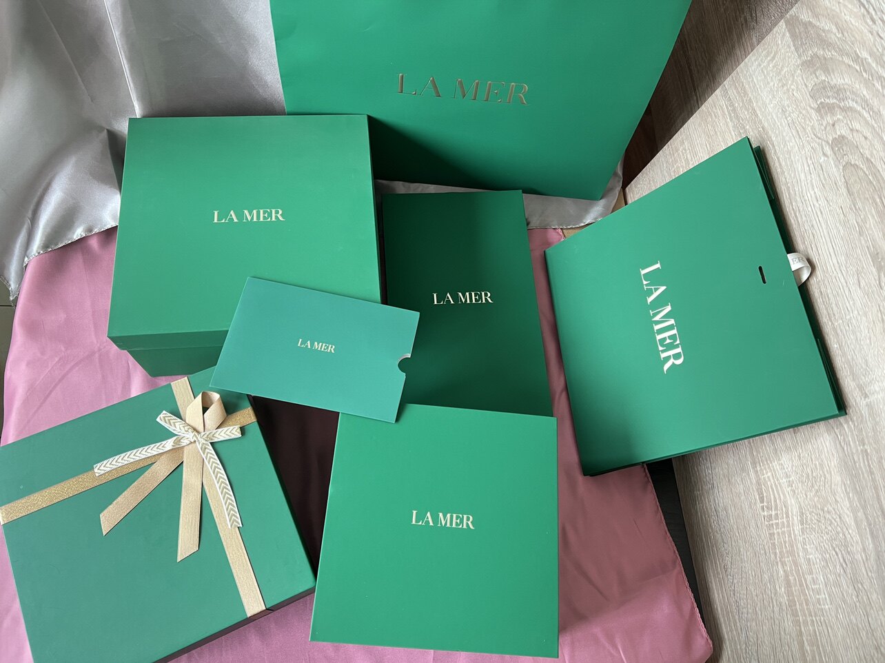la mer海蓝之谜专柜包装袋手提袋精华眼霜面霜套装礼品空礼盒纸袋