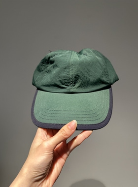 孤品复古户外森系 撞色拼色防水尼龙棒球帽 可调节大小男女同款
