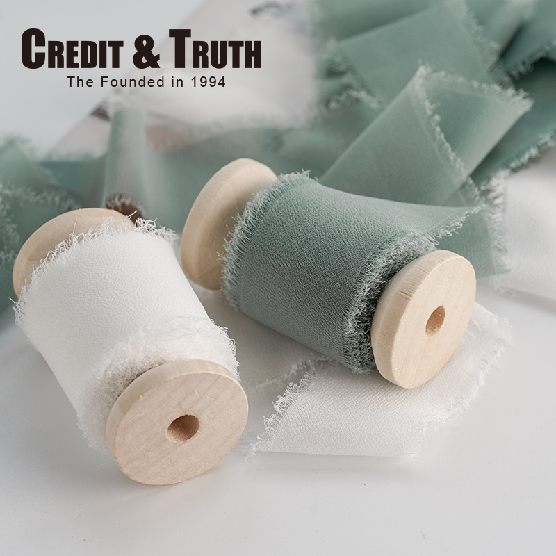 Credit&Truth4cm撕边丝带