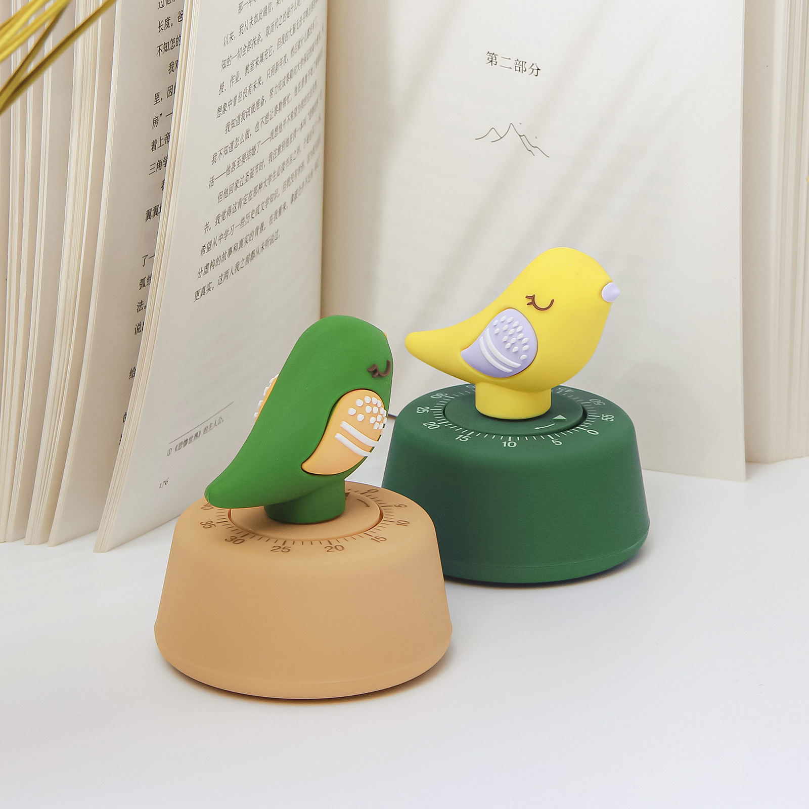 啾啾鸟家用倒时器计时器学生旋转可爱时间管理器厨房定时器礼品