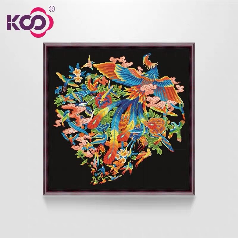 ks十字绣2021新款凤凰百鸟朝凤