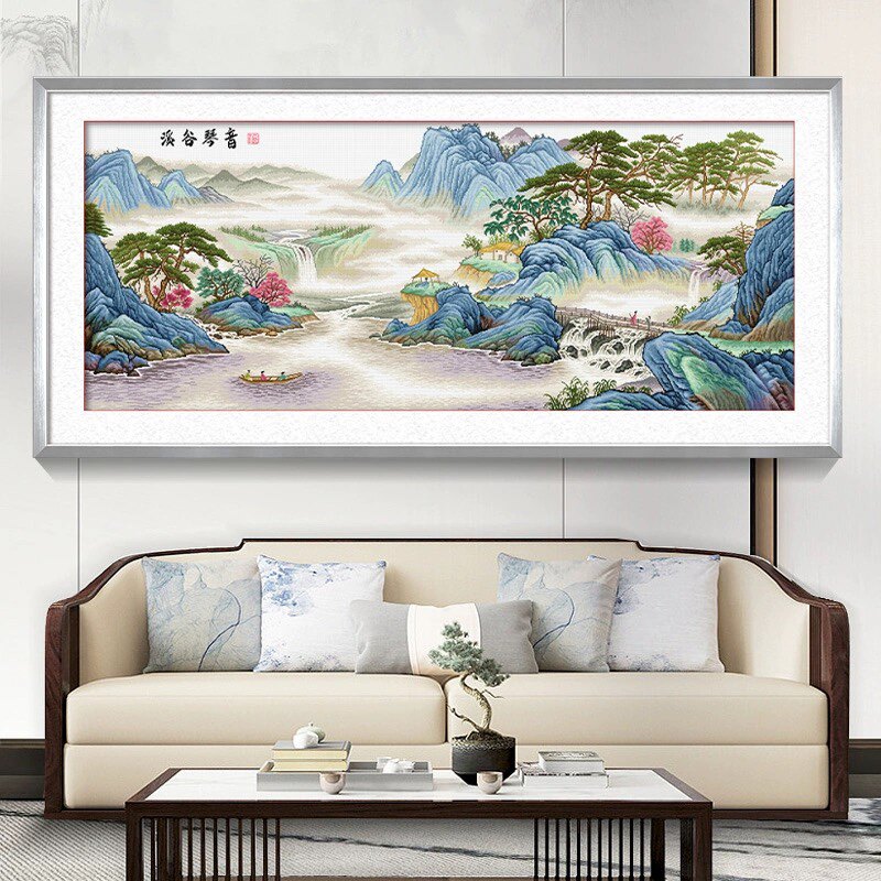 琴音客厅卧室十字绣KS古风名画