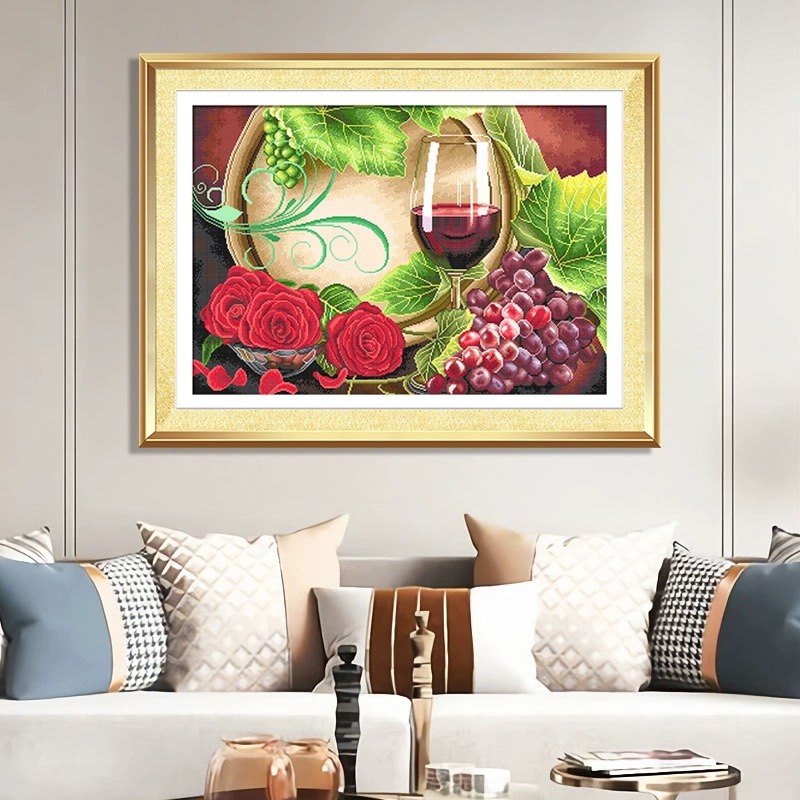 十字绣客厅卧室刺绣KS