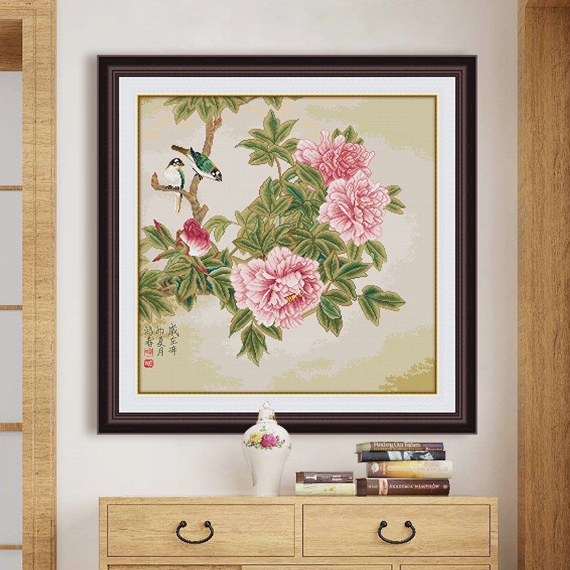 KS图案富贵白头大气初学者十字绣