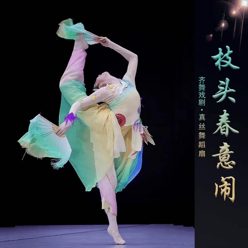 桃李杯淡妆浓抹总相宜舞蹈成人儿童团扇演出服中国风古典舞表演服
