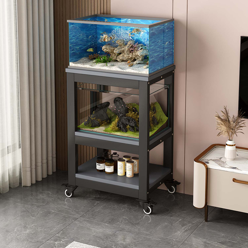 鱼缸置物架带轮可移动多层定制