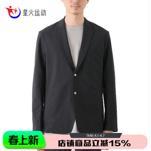 Grey男款 New Balance 黑色西服外套JMJL1511 日系休闲通勤西装