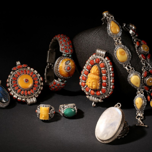 旧藏珠宝古珠西藏天珠项链吊坠配饰九眼石页岩玛瑙天珠男女直播6