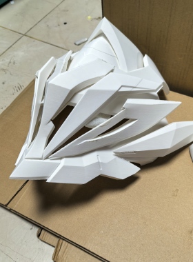 崩坏星穹铁道 萨姆打印头盔白模 3D打印pla无毒材质 高精度可拆件