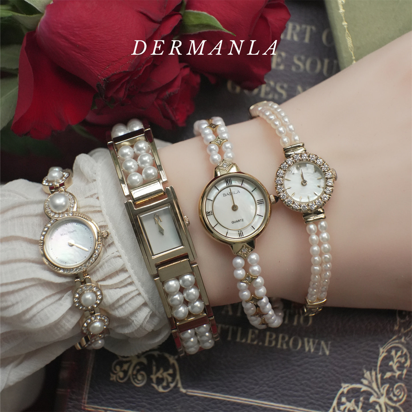 珍珠手表合集淡水贝母海珠碟贝