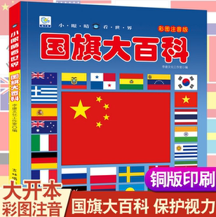 世界国旗大百科全书注音版儿童大百科关于各个国家国旗国徽书认识国旗科普小百科读物科学认知幼儿少儿3-6-8-9-10-12岁小学生书籍