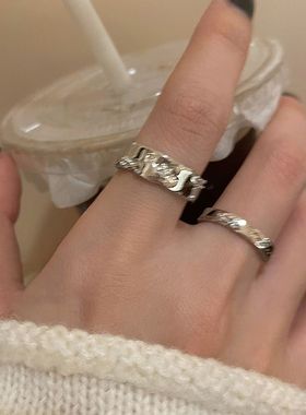 2025新款细碎锆石开口食指戒女