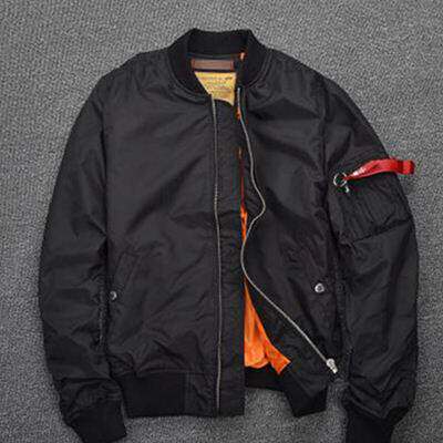 Ma1Bomber Jacket Pilot Outerwear Men Army Green Flight Coat